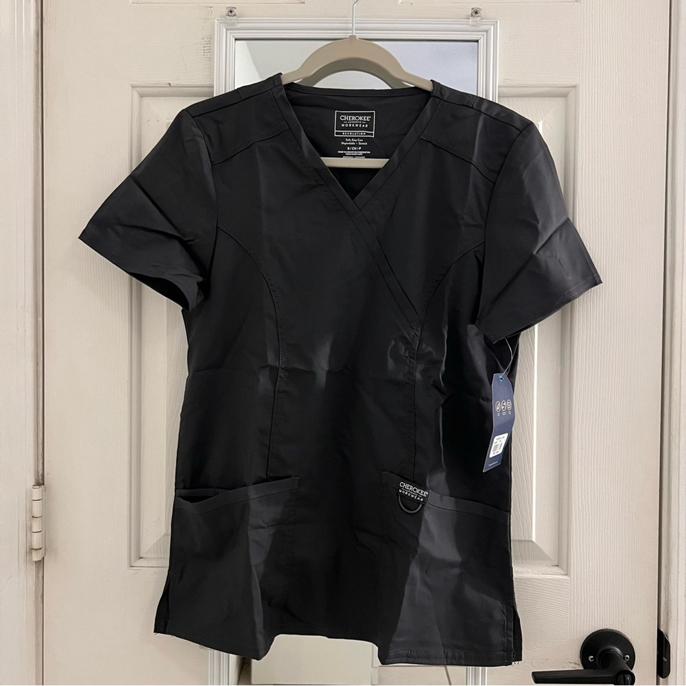 Cherokee Gray Scrub Top